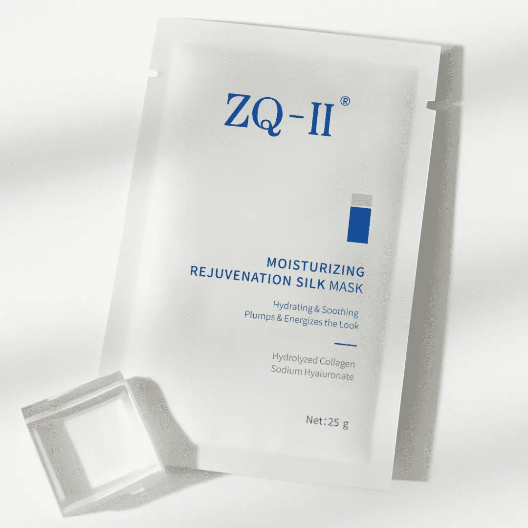 ZQ-II Masque en soie de rajeunissement hydratant: hydratation légère et soins apaisants pour tous les types de peau