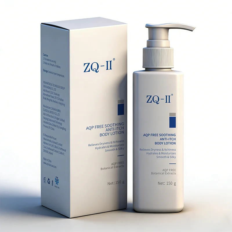 Lotion corporelle apaisante anti-démangeaisons sans AQF